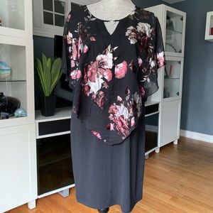 Enfocus Studio Women Floral Cape Dress